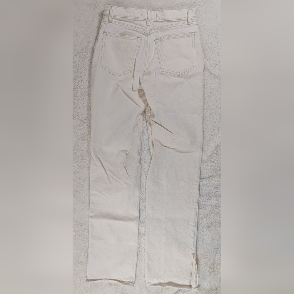 Abercrombie & Fitch Off-White Straight Leg Jeans